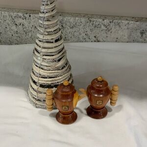 Wooden Salt and Pepper Shakers